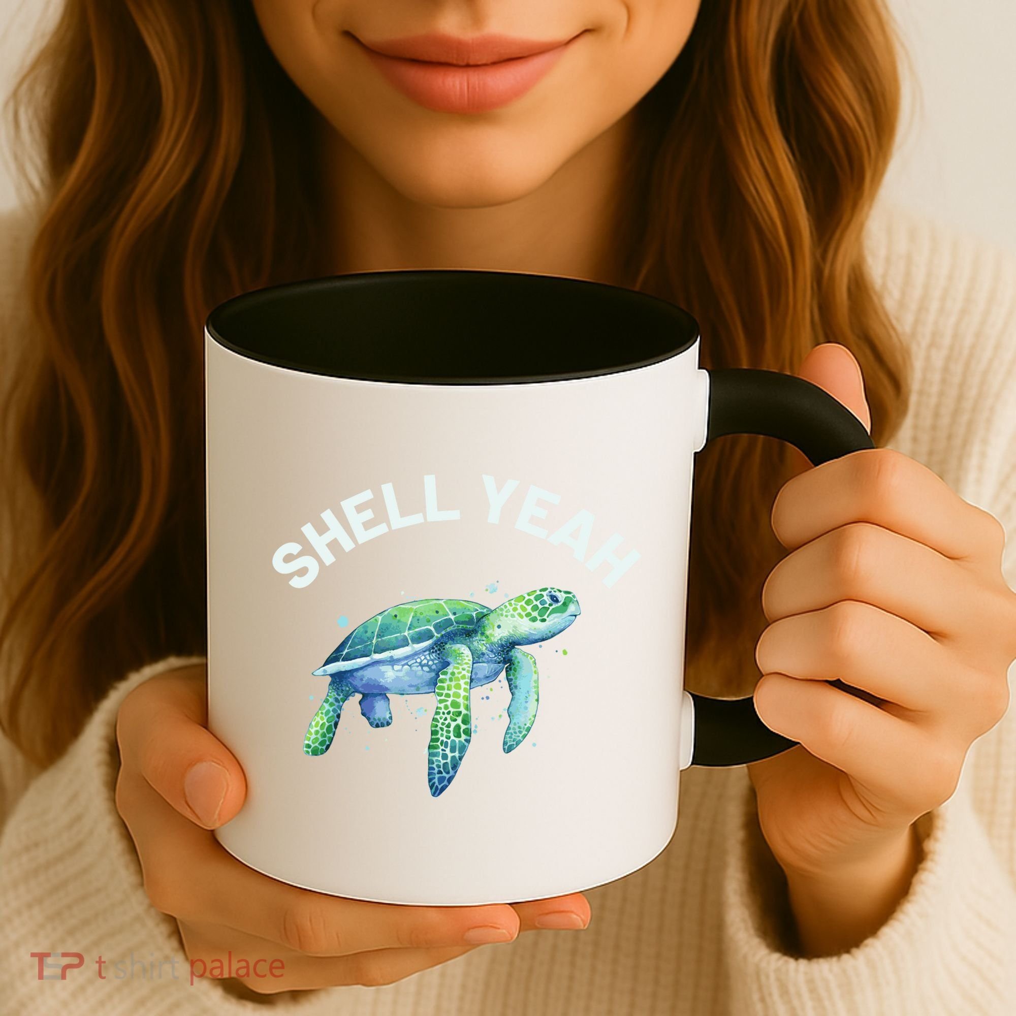 Shell Yeah Gift Cute Tortoise And Sea Turtle Lover Cool Gift Coffee Mug
