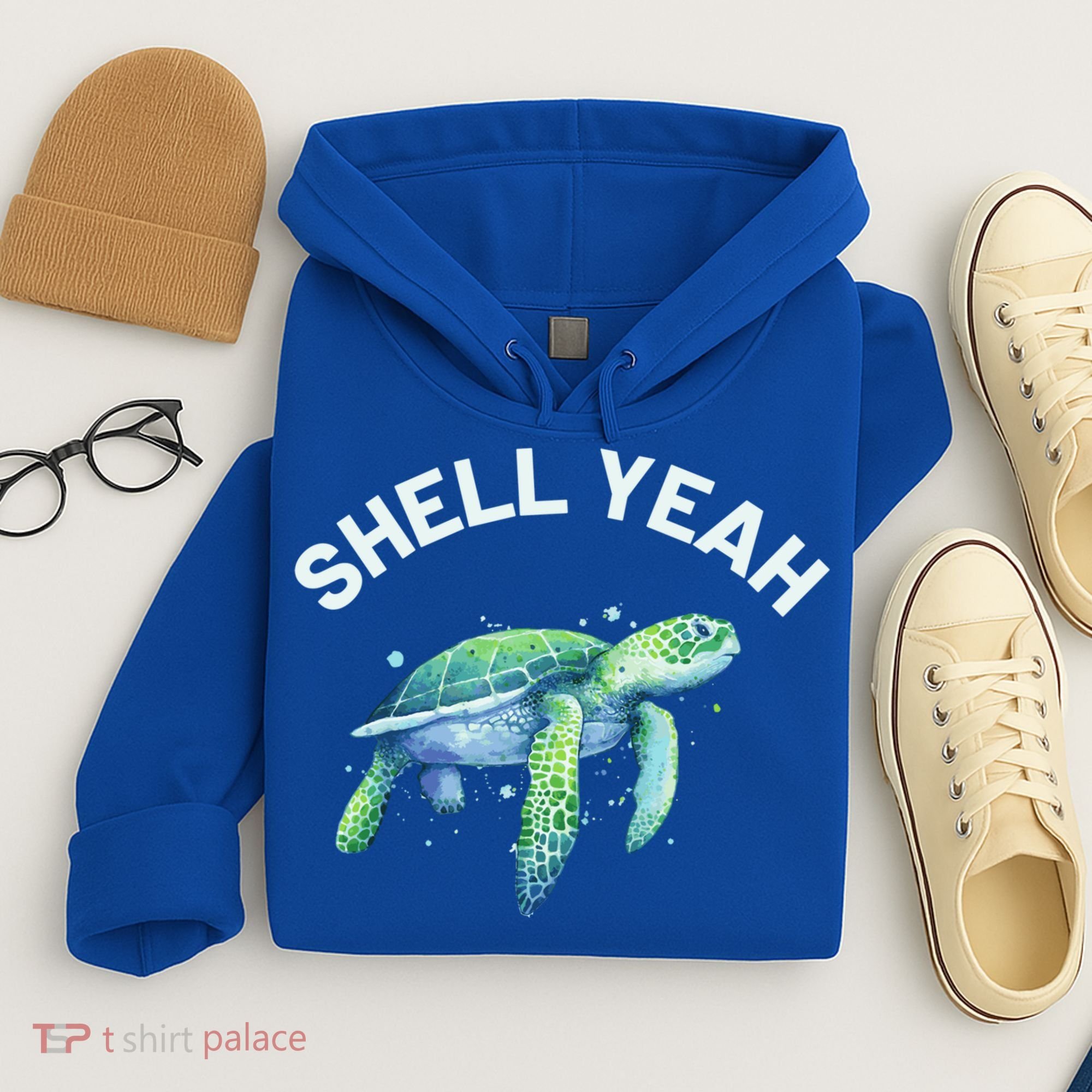 Shell Yeah Gift Cute Tortoise And Sea Turtle Lover Cool Gift Hoodie