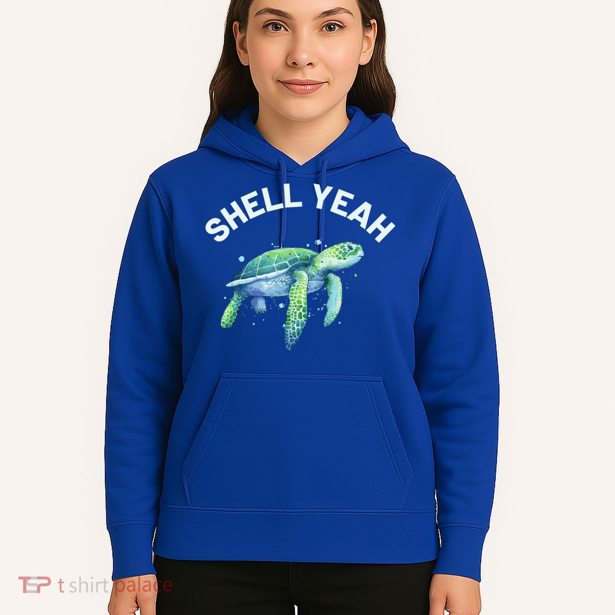 Shell Yeah Gift Cute Tortoise And Sea Turtle Lover Cool Gift Hoodie