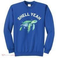 Shell Yeah Gift Cute Tortoise And Sea Turtle Lover Cool Gift Sweatshirt thumb 0