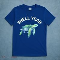 Shell Yeah Gift Cute Tortoise And Sea Turtle Lover Cool Gift T-Shirt thumb 5