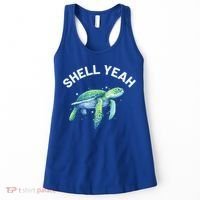 Shell Yeah Gift Cute Tortoise And Sea Turtle Lover Cool Gift Women's Tank Top thumb 0