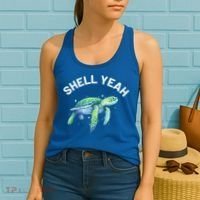 Shell Yeah Gift Cute Tortoise And Sea Turtle Lover Cool Gift Women's Tank Top thumb 2