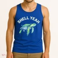 Shell Yeah Gift Cute Tortoise And Sea Turtle Lover Cool Gift Tank Top thumb 3