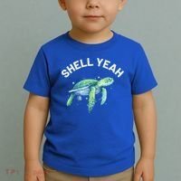 Shell Yeah Gift Cute Tortoise And Sea Turtle Lover Cool Gift Toddler T-Shirt thumb 2