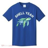 Shell Yeah Gift Cute Tortoise And Sea Turtle Lover Cool Gift Kids T-Shirt thumb 0