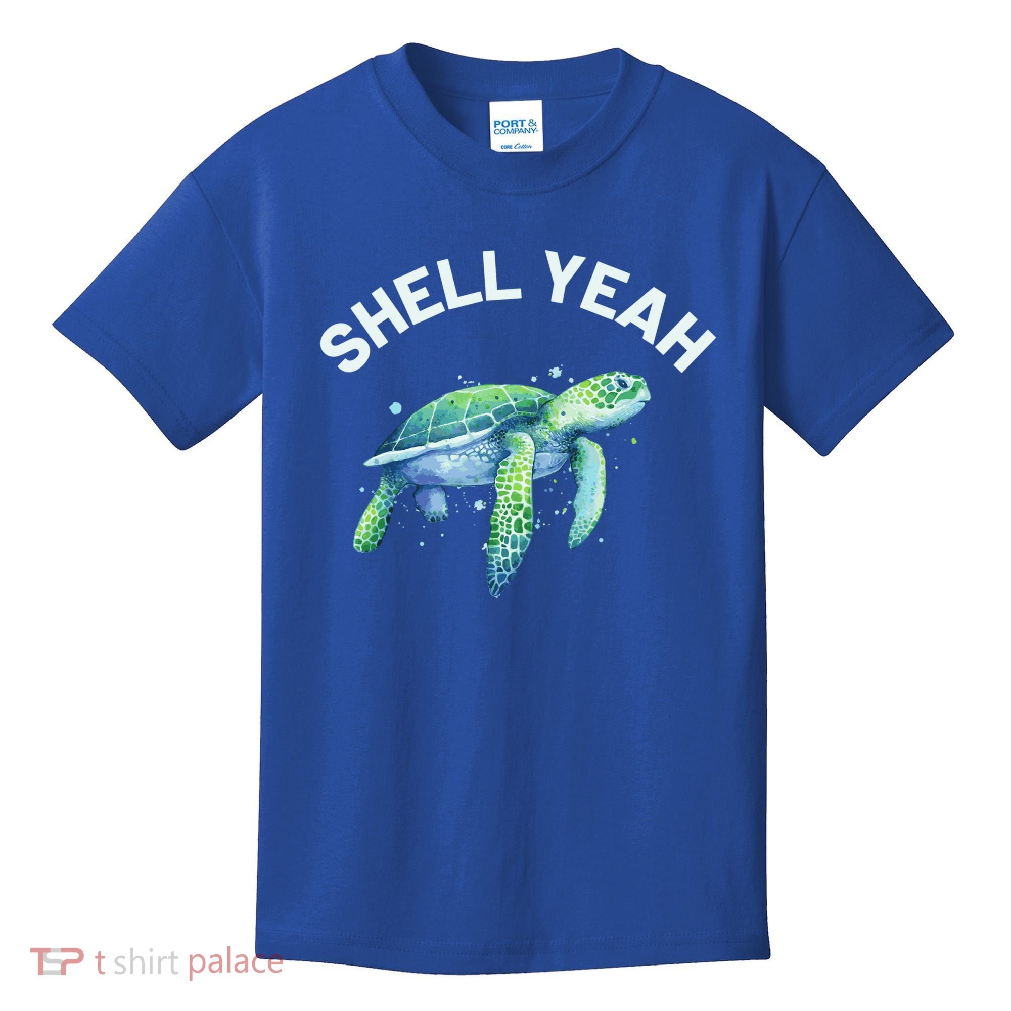 Shell Yeah Gift Cute Tortoise And Sea Turtle Lover Cool Gift Kids T-Shirt
