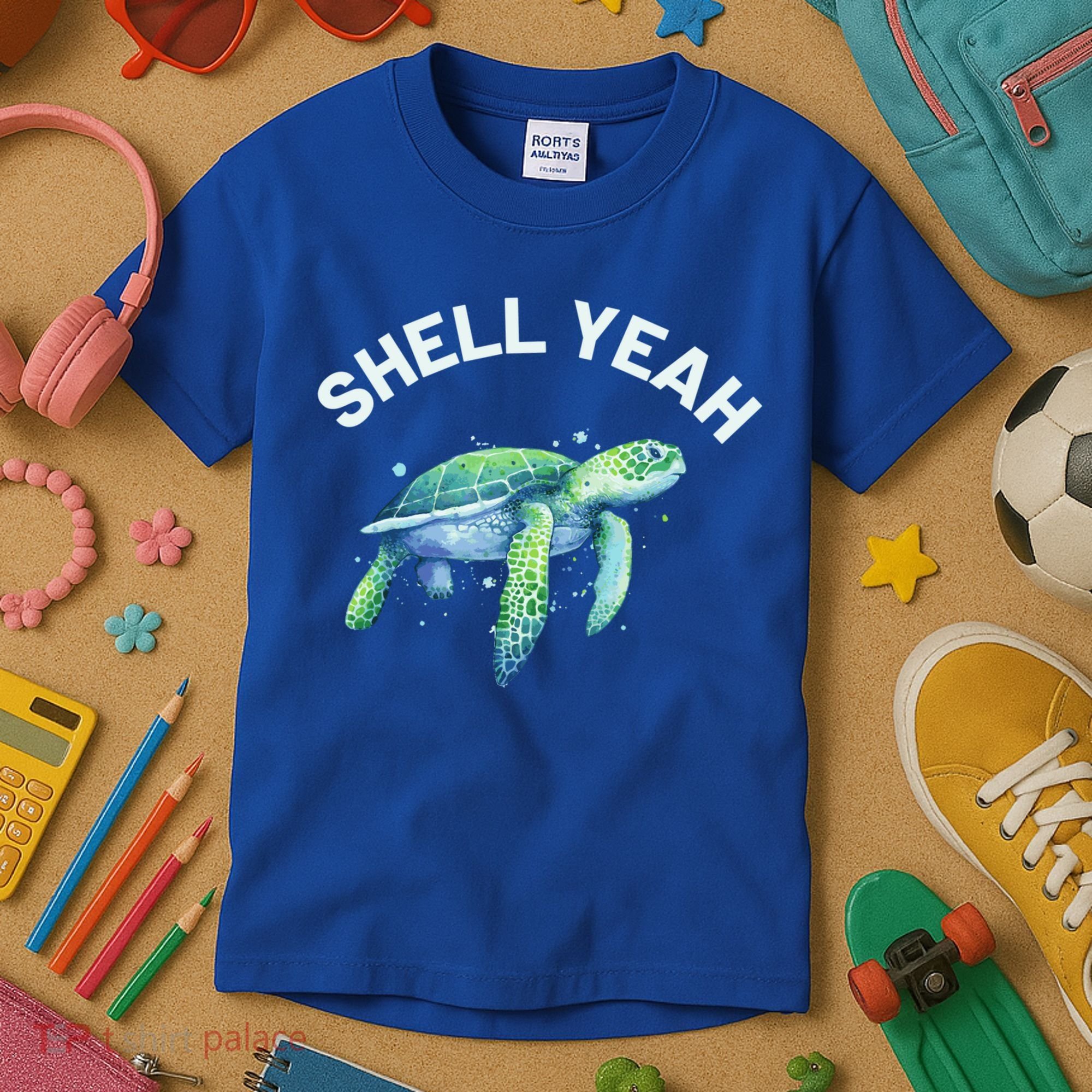 Shell Yeah Gift Cute Tortoise And Sea Turtle Lover Cool Gift Kids T-Shirt