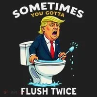 Sometimes You Gotta Flush Twice Hat thumb 2