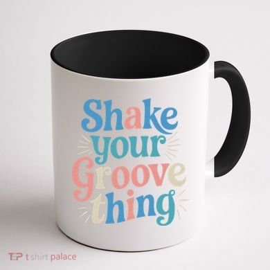 Shake Your Groove Thing Retro Vibes Coffee Mug back