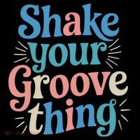 Shake Your Groove Thing Retro Vibes Women's Hoodie thumb 2