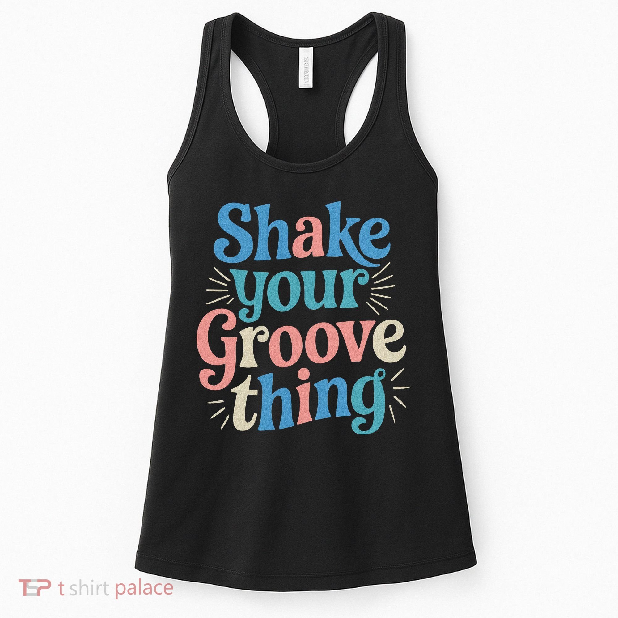 Shake Your Groove Thing Retro Vibes Women's Tank Top