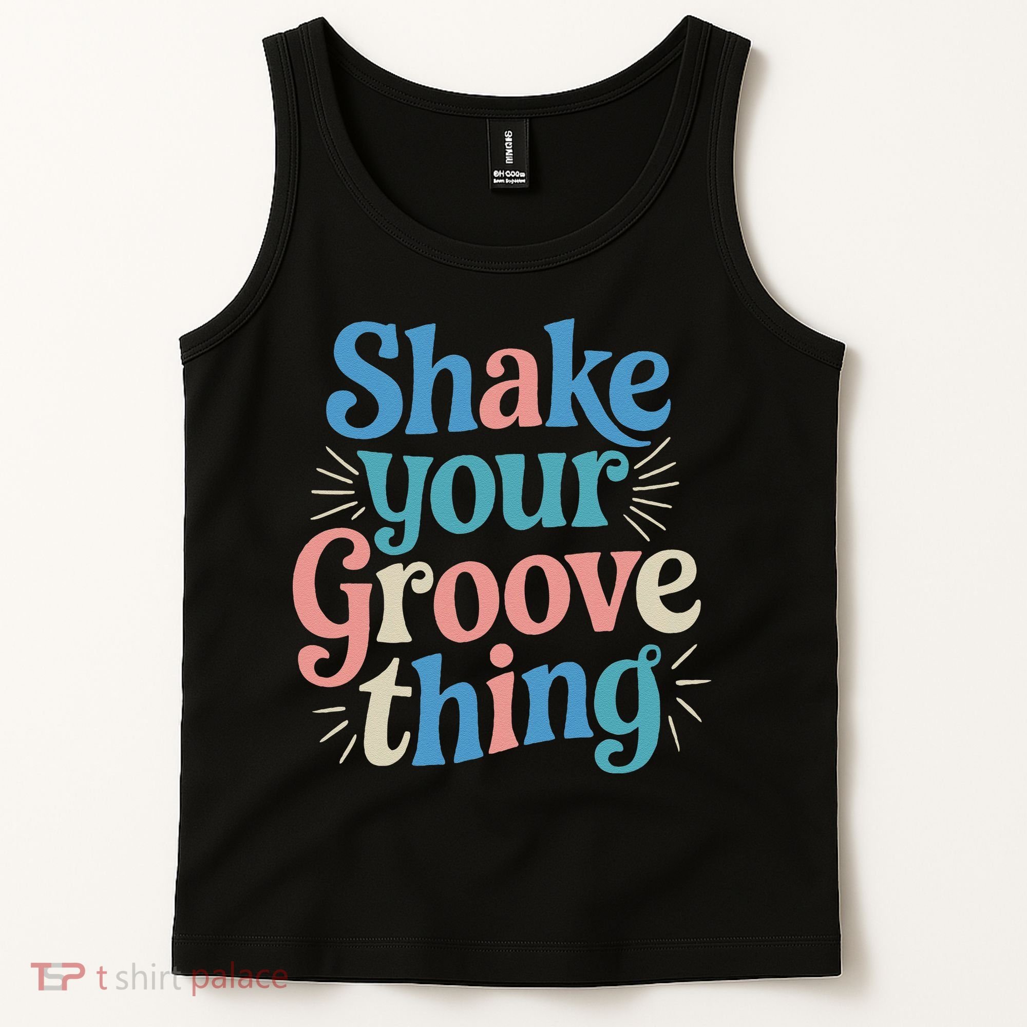 Shake Your Groove Thing Retro Vibes Tank Top