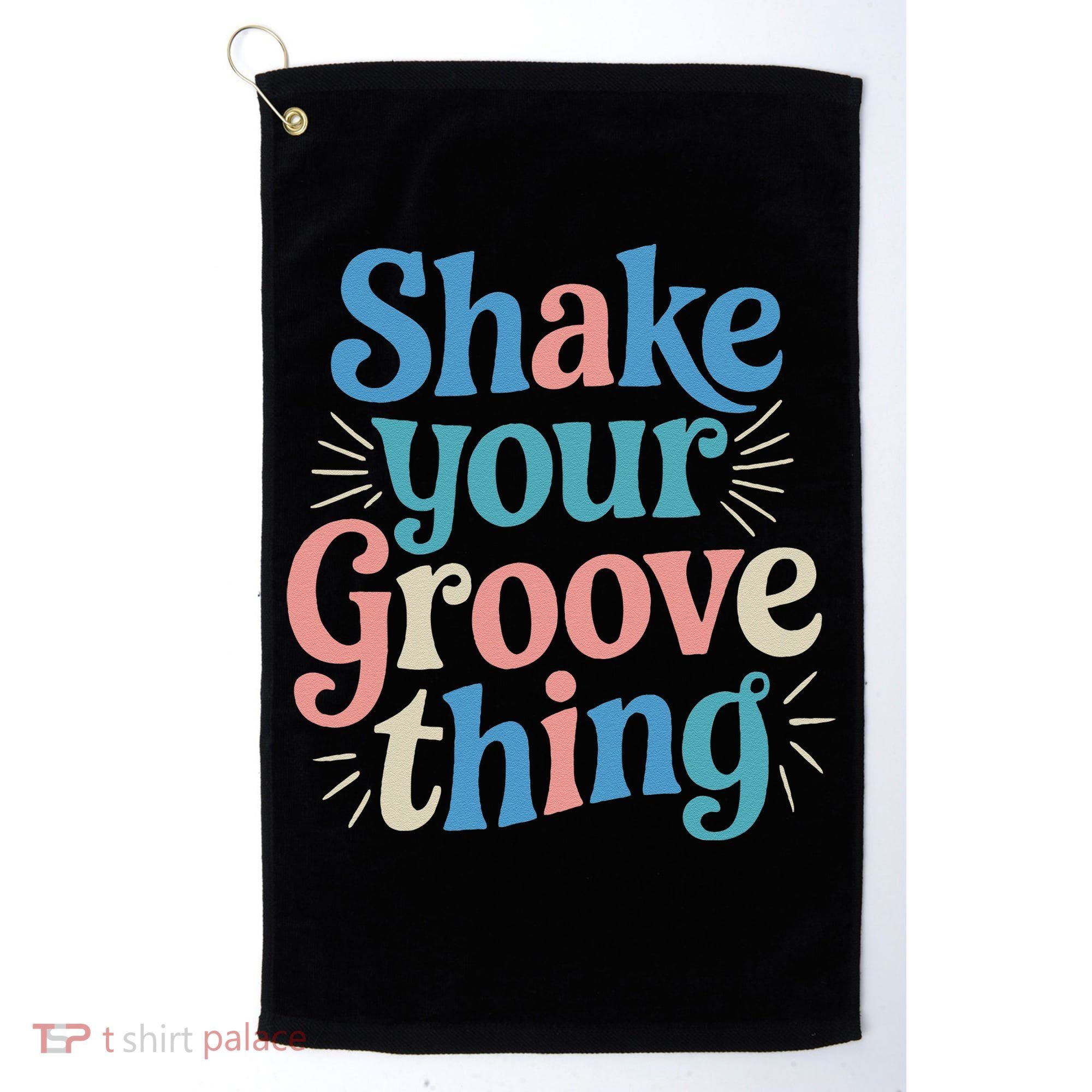 Shake Your Groove Thing Retro Vibes Golf Towel