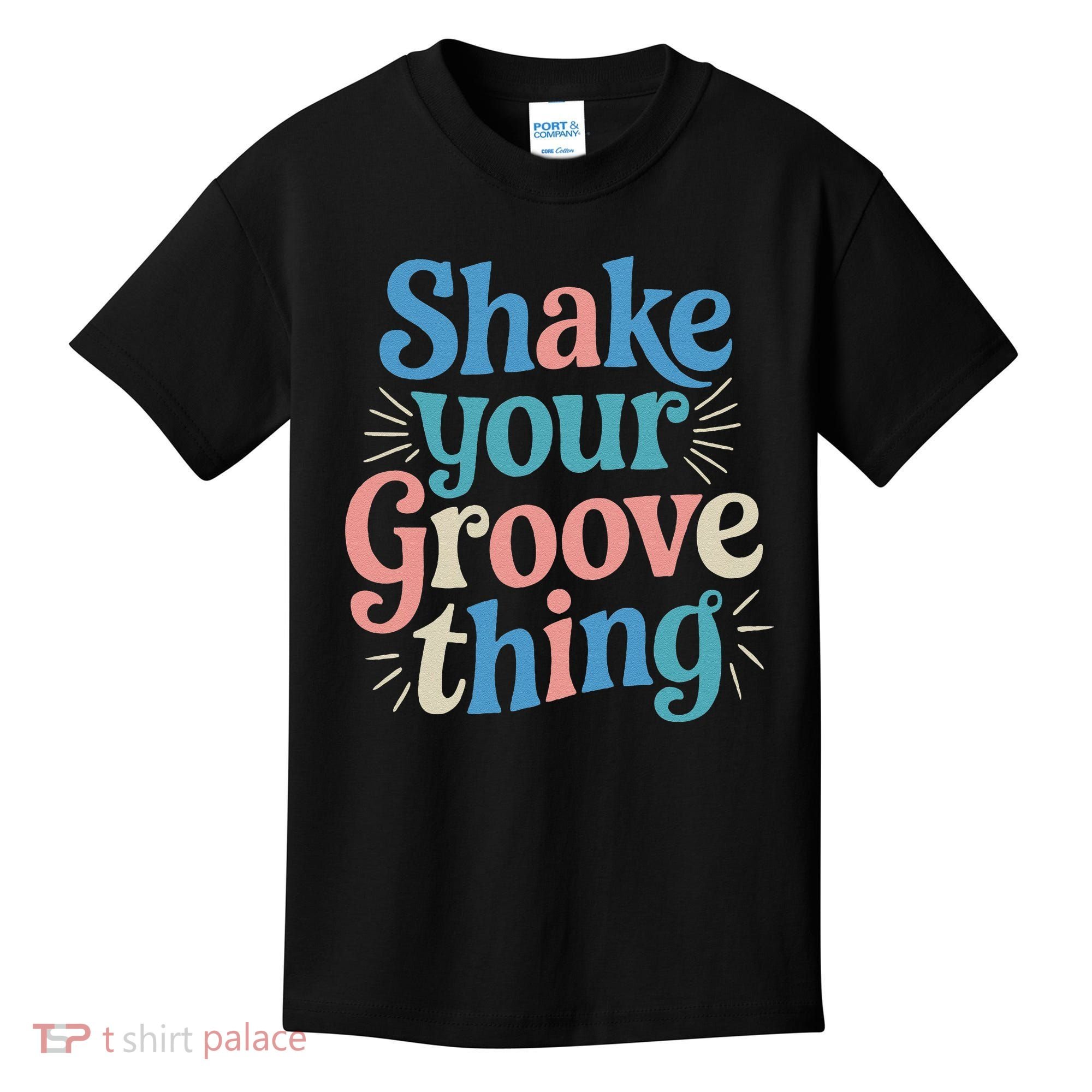 Shake Your Groove Thing Retro Vibes Kids T-Shirt