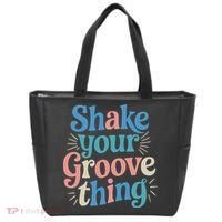 Shake Your Groove Thing Retro Vibes Tote Bag thumb 0