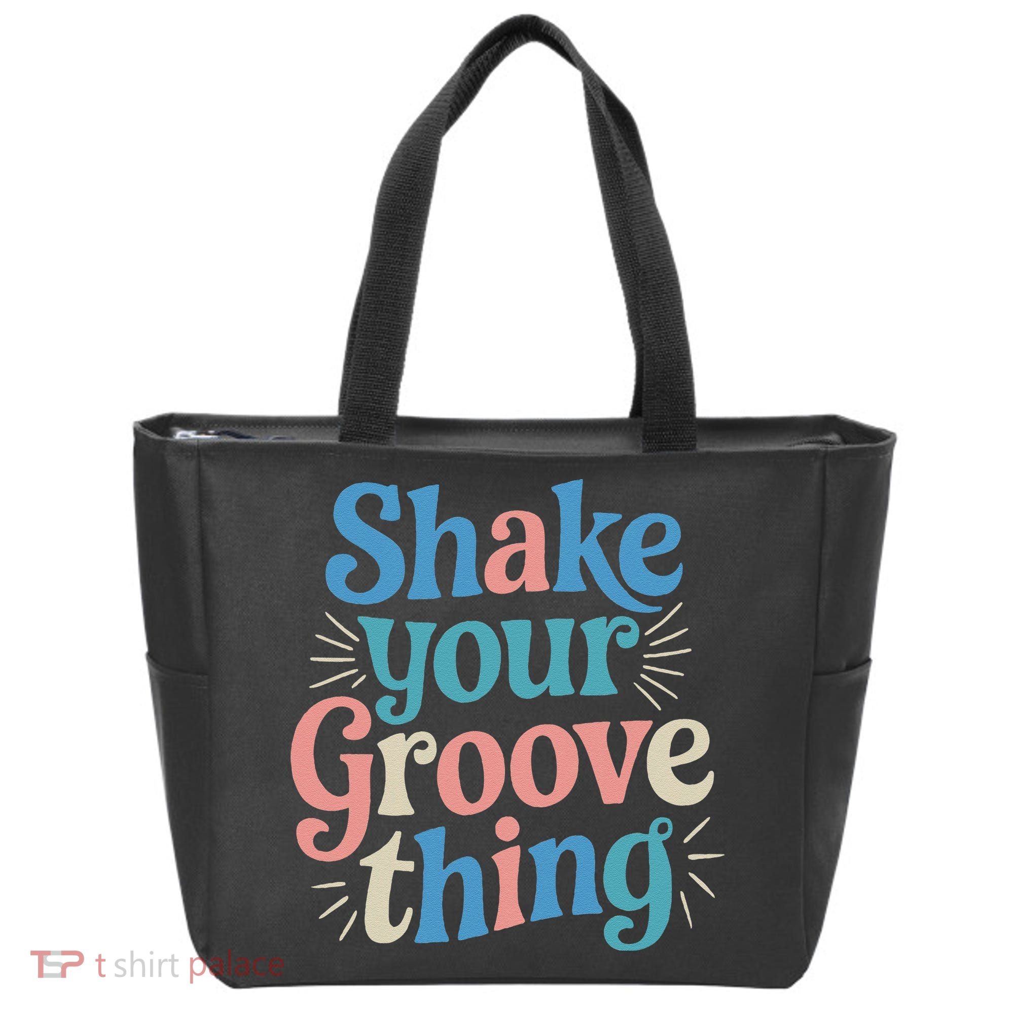Shake Your Groove Thing Retro Vibes Tote Bag