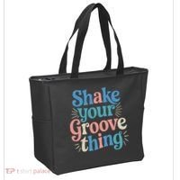 Shake Your Groove Thing Retro Vibes Tote Bag thumb 2