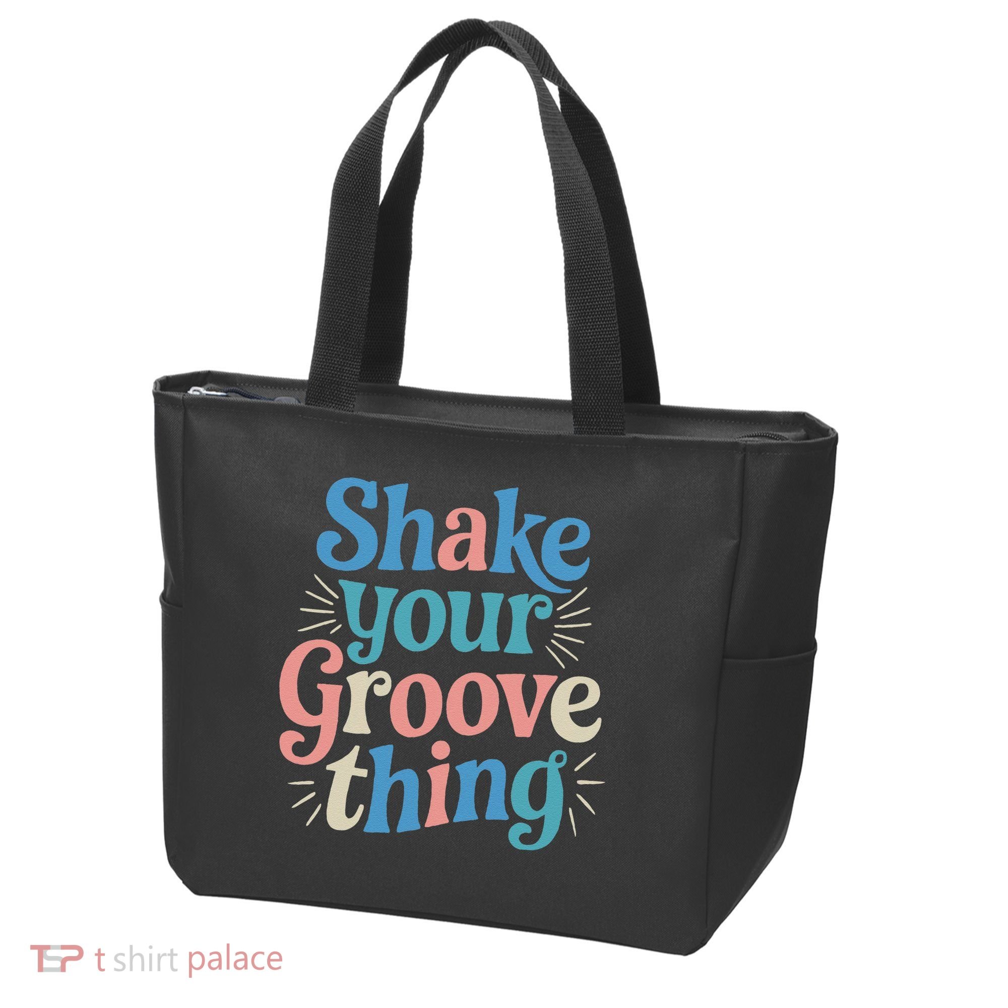 Shake Your Groove Thing Retro Vibes Tote Bag