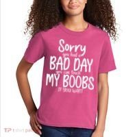 Sorry You Had A Bad Day You Can Touch My Boobs Kids T-Shirt thumb 2