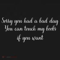 Sorry You Had A Bad Day You Can Touch My Boobs If You Want Women's Hoodie thumb 2