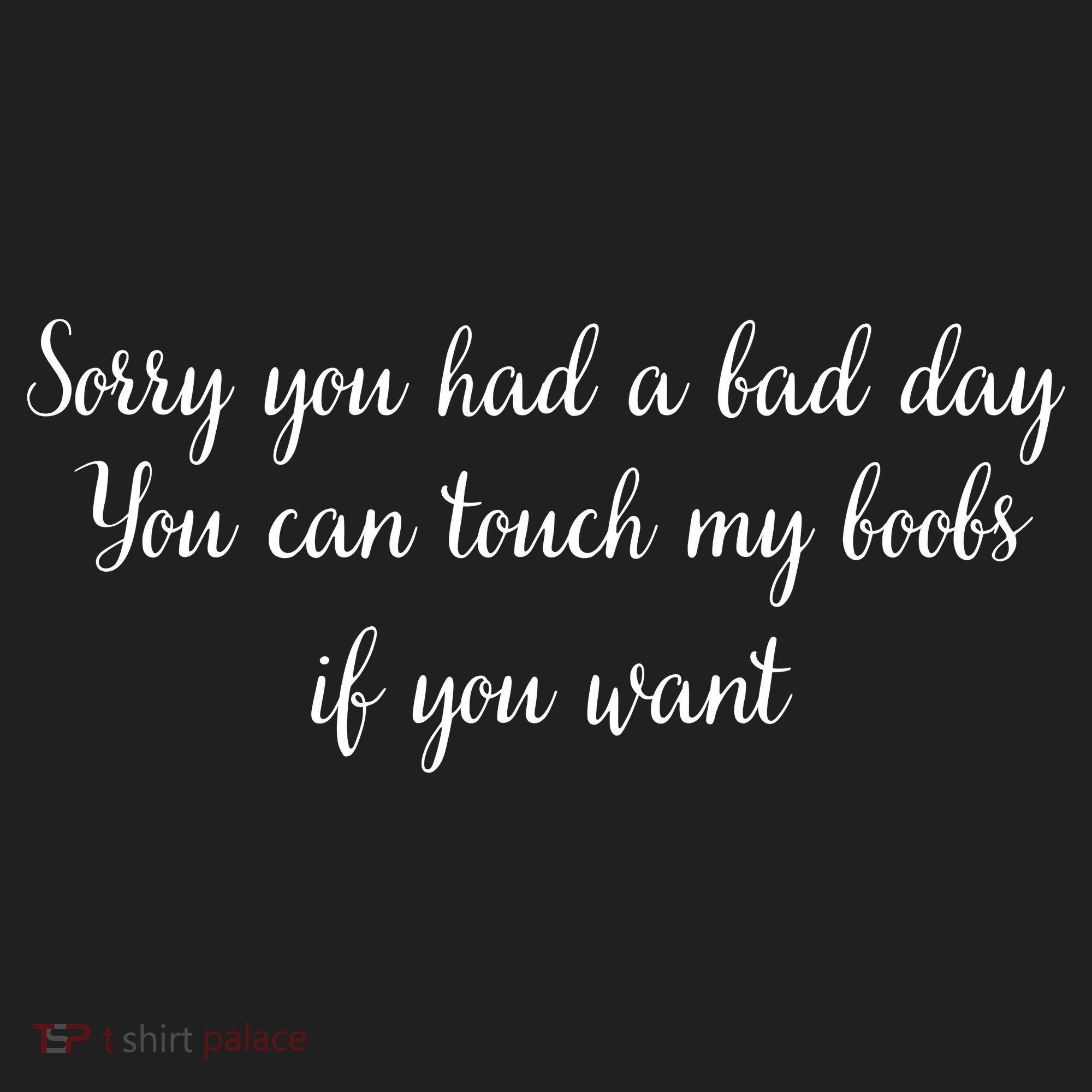 Sorry You Had A Bad Day You Can Touch My Boobs If You Want Hat