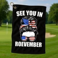 See You In Roevember Vote In November Golf Towel thumb 1