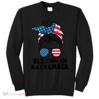 See You In Roevember Tee Messy Bun USA Sweatshirt thumb 0