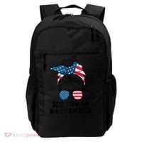 See You In Roevember Tee Messy Bun USA Backpack thumb 0