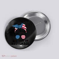 See You In Roevember Tee Messy Bun USA Button thumb 0