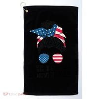 See You In Roevember Tee Messy Bun USA Golf Towel thumb 0