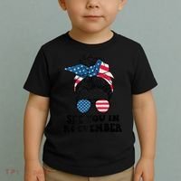 See You In Roevember Tee Messy Bun USA Toddler T-Shirt thumb 2