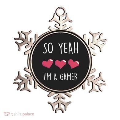 So Yeah I Am A Gamer Heart Live Love Computer Console Pc Cute Gift Ornament