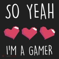 So Yeah I Am A Gamer Heart Live Love Computer Console Pc Cute Gift Hat thumb 2