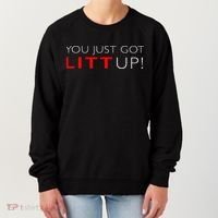 Suits You Just Got Litt Up! Funny Women's Sweatshirt thumb 0