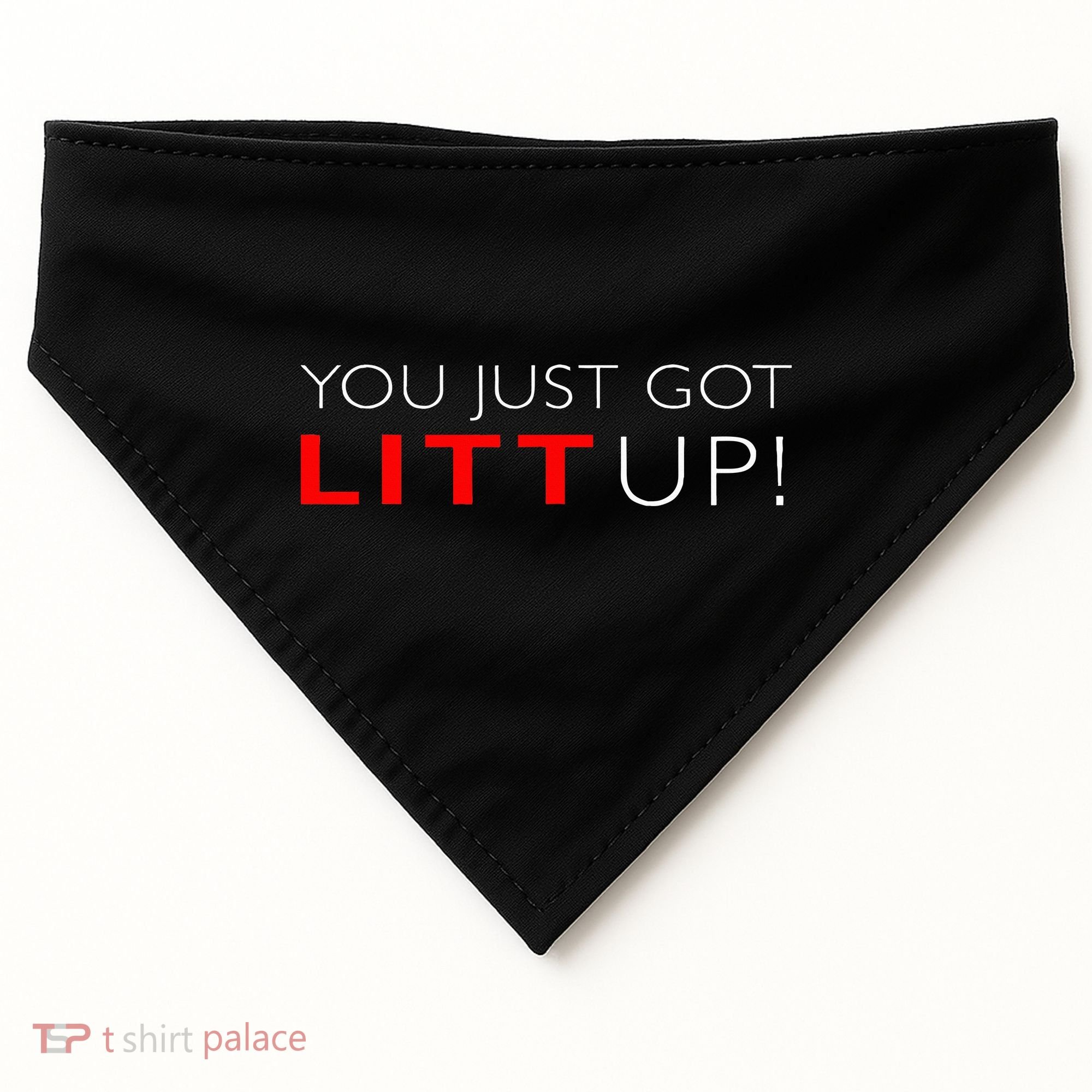 Suits You Just Got Litt Up! Funny USA-Made Doggie Bandana