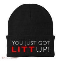 Suits You Just Got Litt Up! Funny Beanie thumb 0