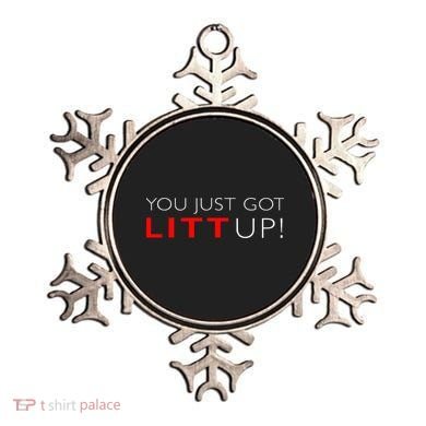 Suits You Just Got Litt Up! Funny Ornament