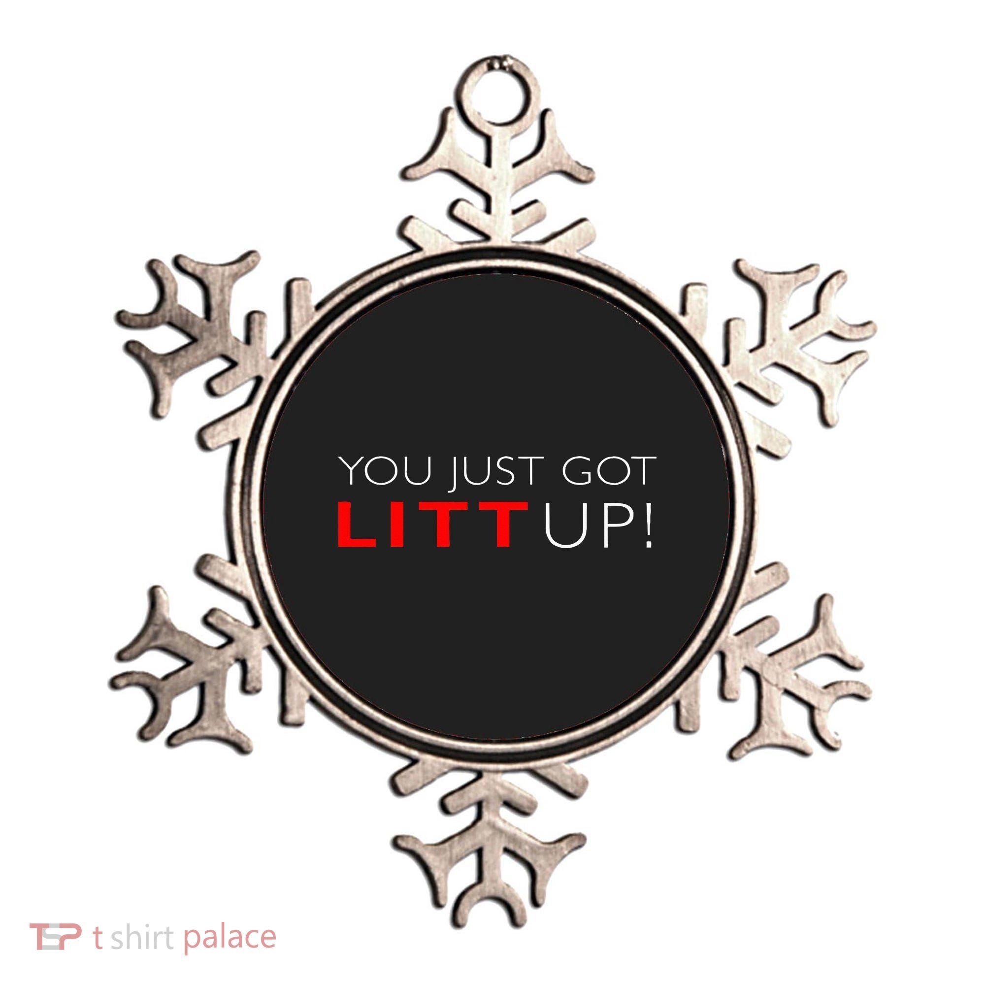 Suits You Just Got Litt Up! Funny Ornament