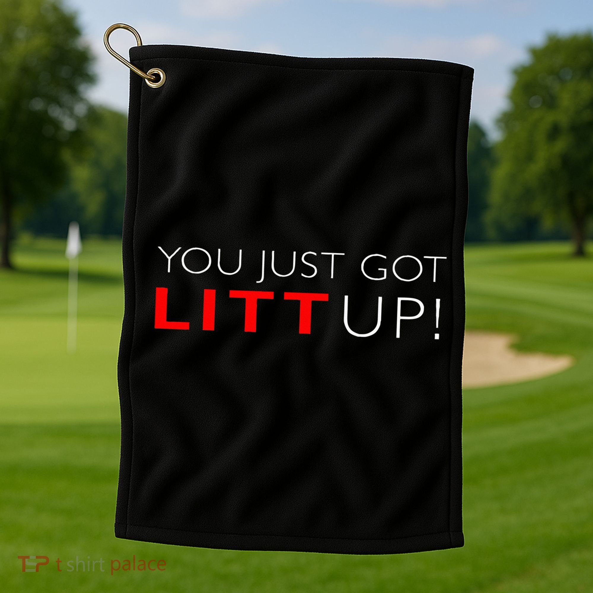 Suits You Just Got Litt Up! Funny Golf Towel