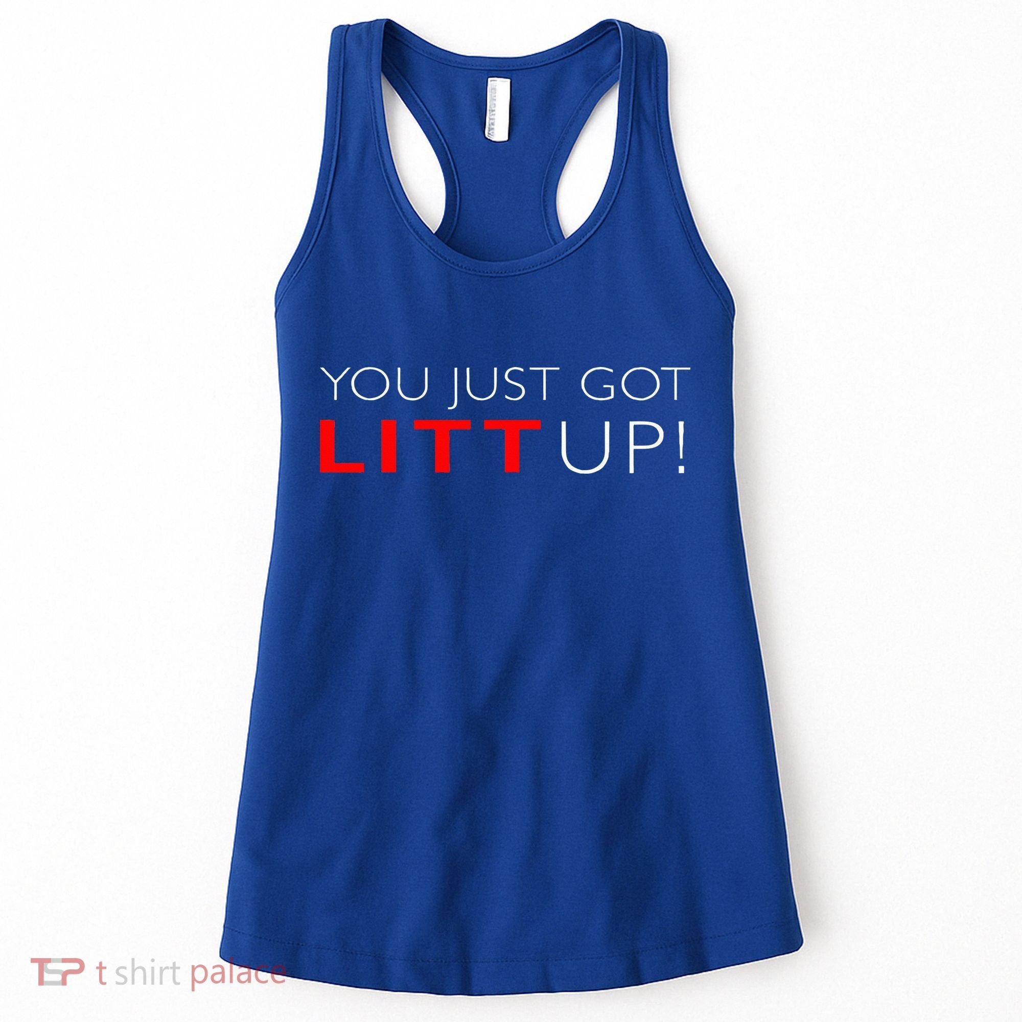 Suits You Just Got Litt Up! Funny Women's Tank Top