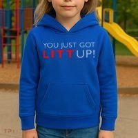 Suits You Just Got Litt Up! Funny Kids Hoodie thumb 3