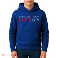 Suits You Just Got Litt Up! Funny Kids Hoodie thumb 4