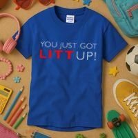 Suits You Just Got Litt Up! Funny Kids T-Shirt thumb 3