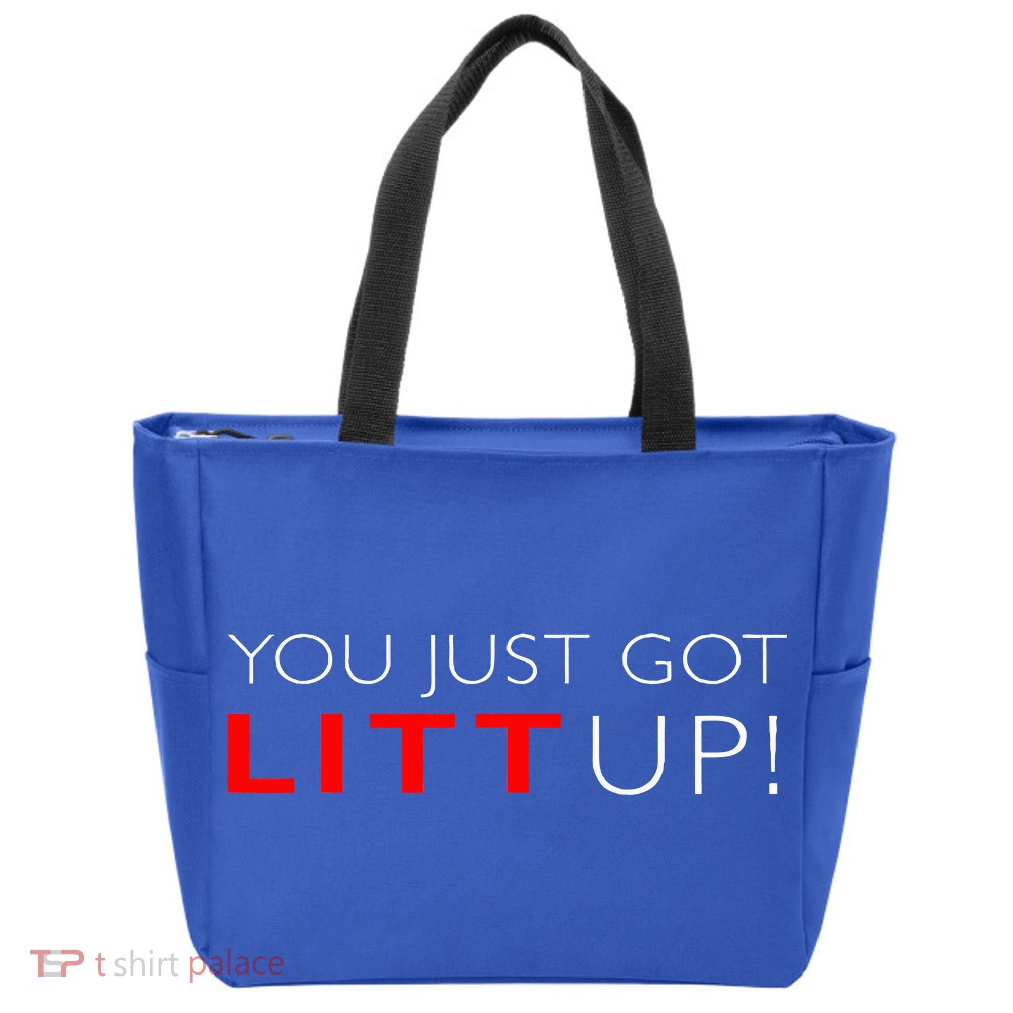 Suits You Just Got Litt Up! Funny Tote Bag