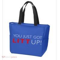 Suits You Just Got Litt Up! Funny Tote Bag thumb 3