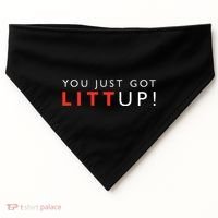 Suits You Just Got Litt Up USA-Made Doggie Bandana thumb 0