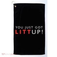 Suits You Just Got Litt Up Golf Towel thumb 0