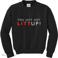 Suits You Just Got Litt Up Kids Sweatshirt thumb 0