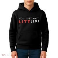 Suits You Just Got Litt Up Kids Hoodie thumb 4